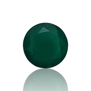 Natural Green Onyx Faceted Round 10mm